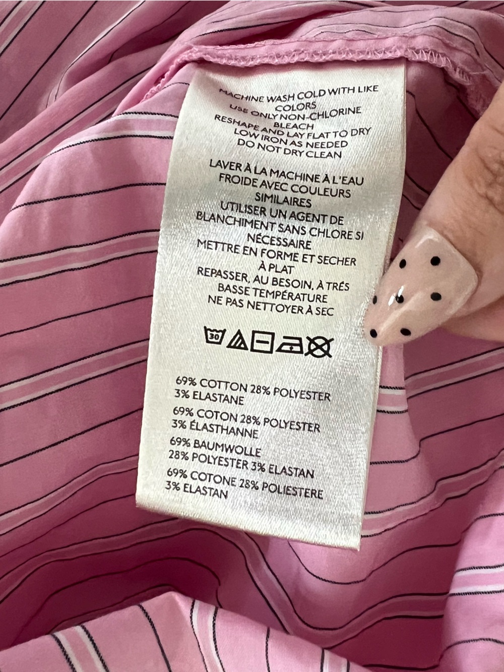 Maeve Pink Striped Fit & Flare Midi Dress Smocked Back Size M - Picture 11 of 11